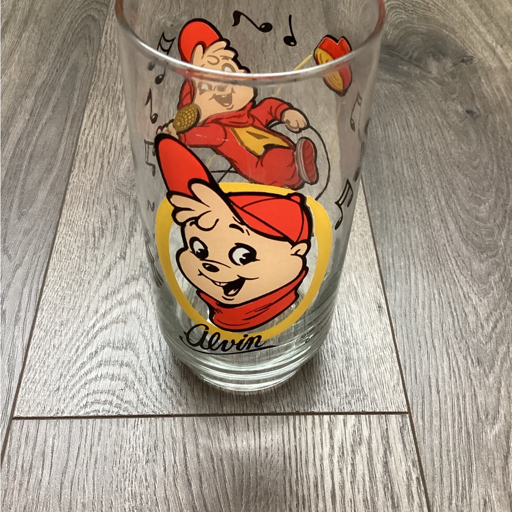 Alvin and the Chipmunks Vintage Glass 1985